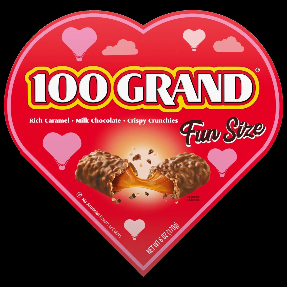 Crispy Milk Chocolate with Caramel - Heart Box