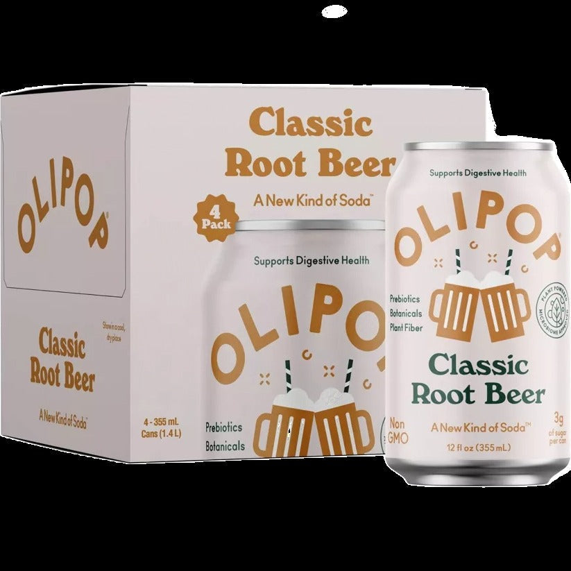 Classic Root Beer Prebiotic Soda (4 CT)