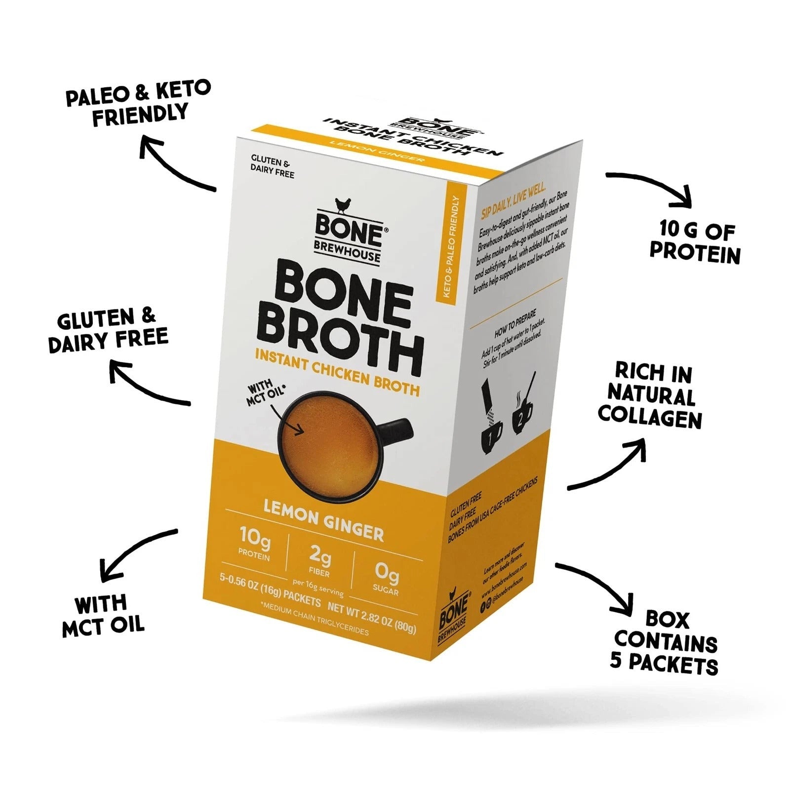 Chicken Lemon Ginger Bone Broth