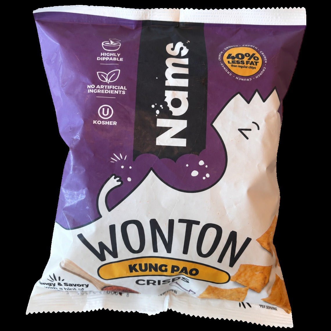 Kung Pao Flavored Wonton Crisps Snack