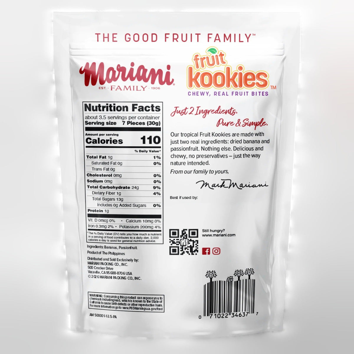 Fruit Kookies Banana Passionfruit