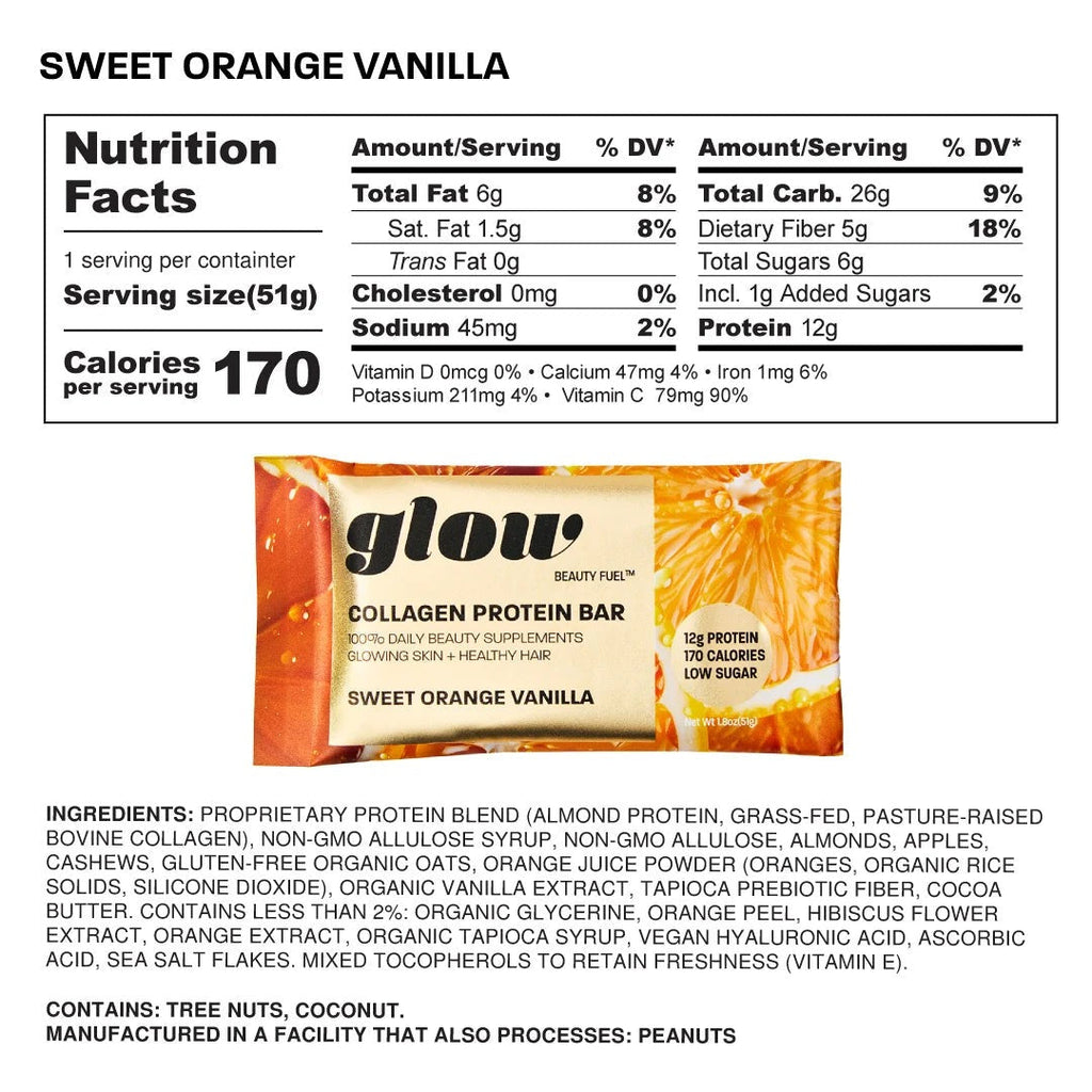 Sweet Orange Vanilla Collagen Protein Bar (12 Pack)