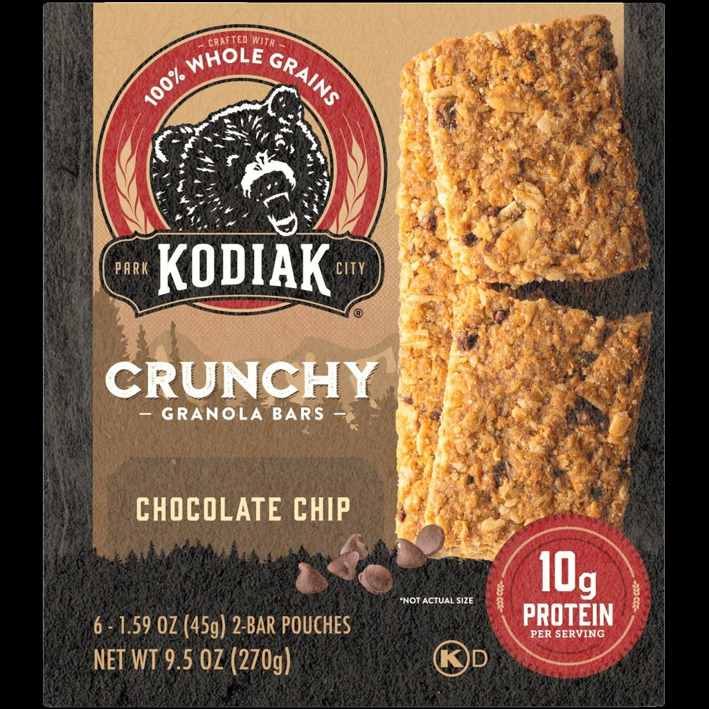 Crunchy Chocolate Chip Protein Granola Bars