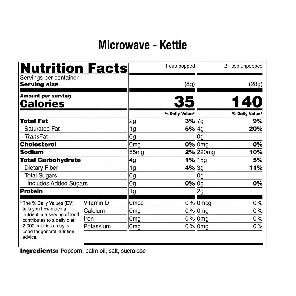 Kettle Microwave Popcorn (3 CT)