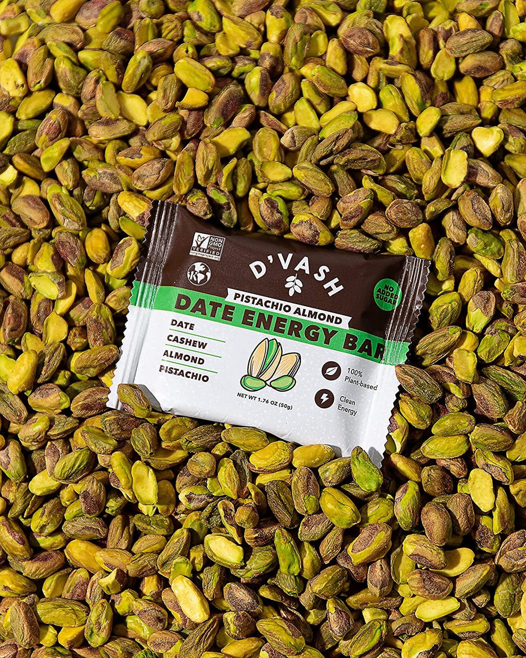 Cashew Almond Pistachio Date Energy Bar (6 Pack)