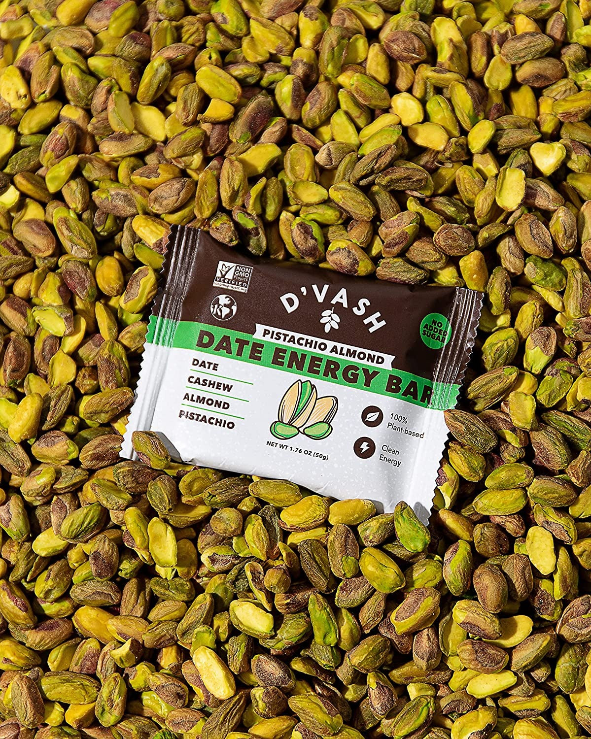 Cashew Almond Pistachio Date Energy Bar (6 Pack)
