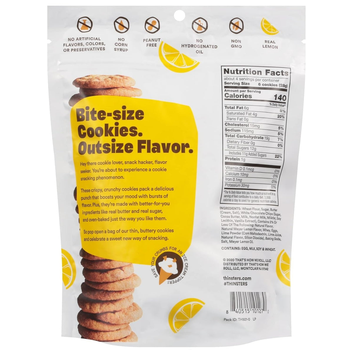 Meyer Lemon Cookie Thins