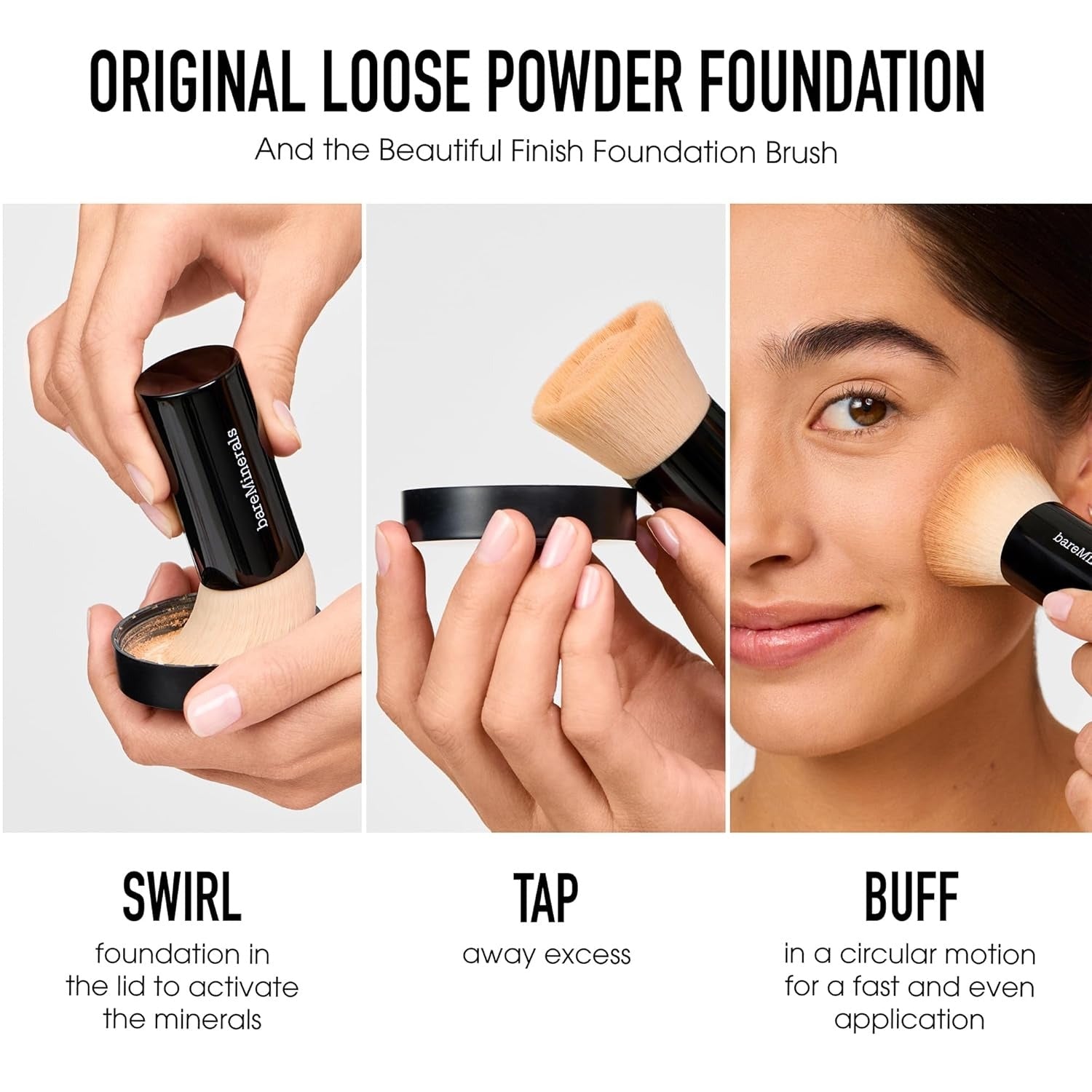 The Original Get Started Kit 3 Piece Mineral Makeup Set- Fair