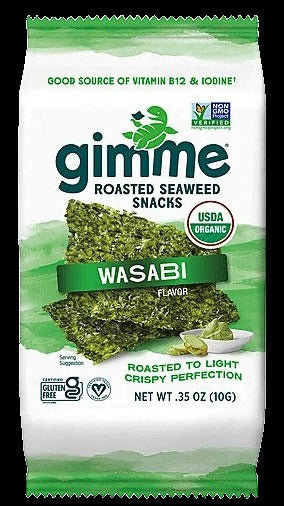 Organic Wasabi Roasted Seaweed Snack