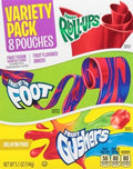 Fruit Roll-Ups, Fruit by the Foot, Gushers Snack Variety Pack (8CT)