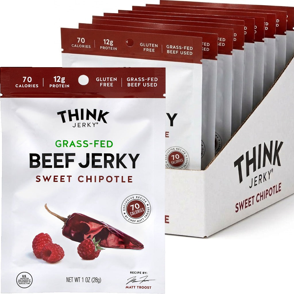 Sweet Chipotle Grass-Fed Beef Jerky (12 CT)