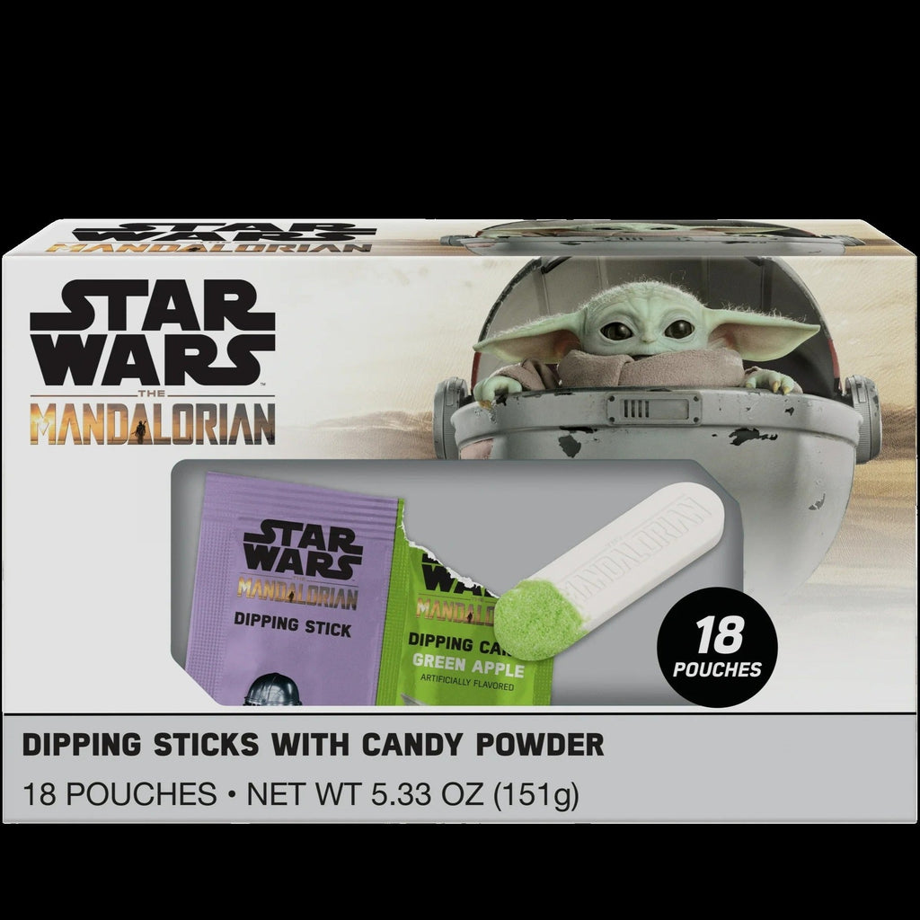 Star Wars The Mandalorian Dipping Sticks With Candy Powder (18 CT)