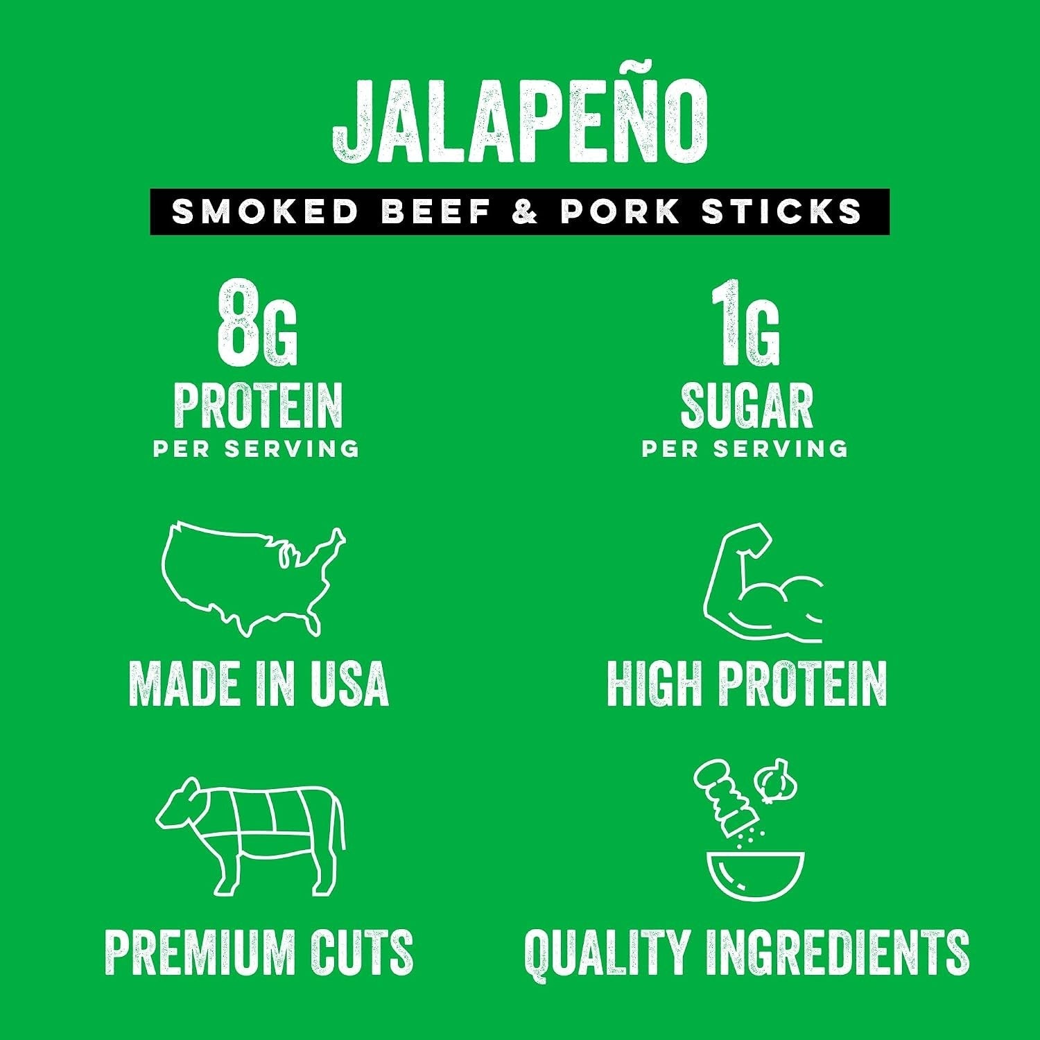 Jalapeno Flavored Meat Sticks (6 CT)