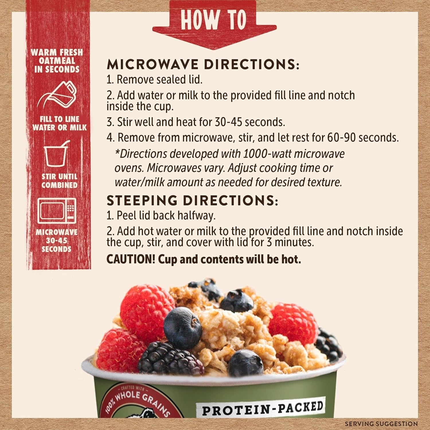 Maple & Brown Sugar Oatmeal Cups (12 CT)