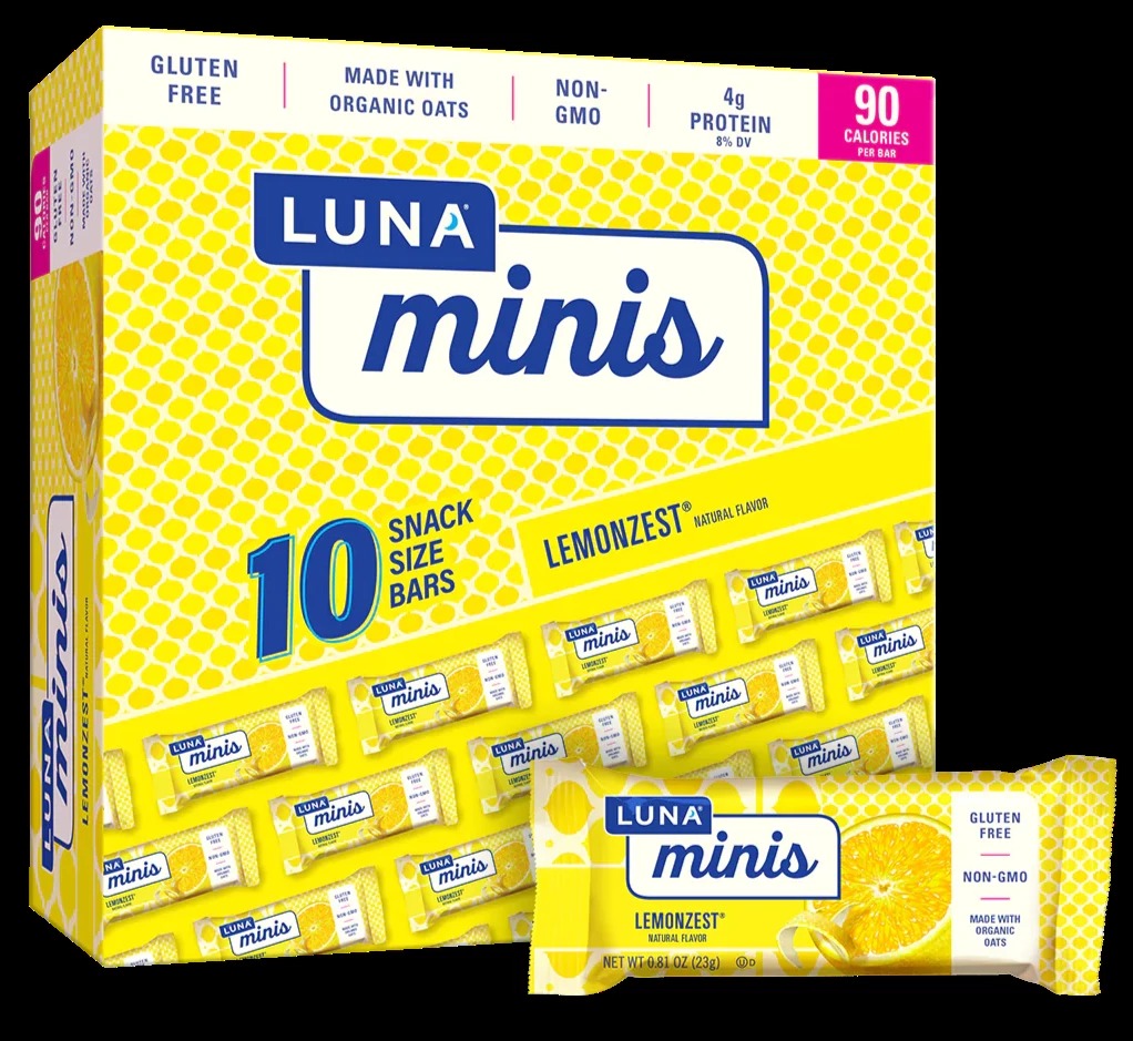 Bar Mini Lemon Zest Org (10 Pack)