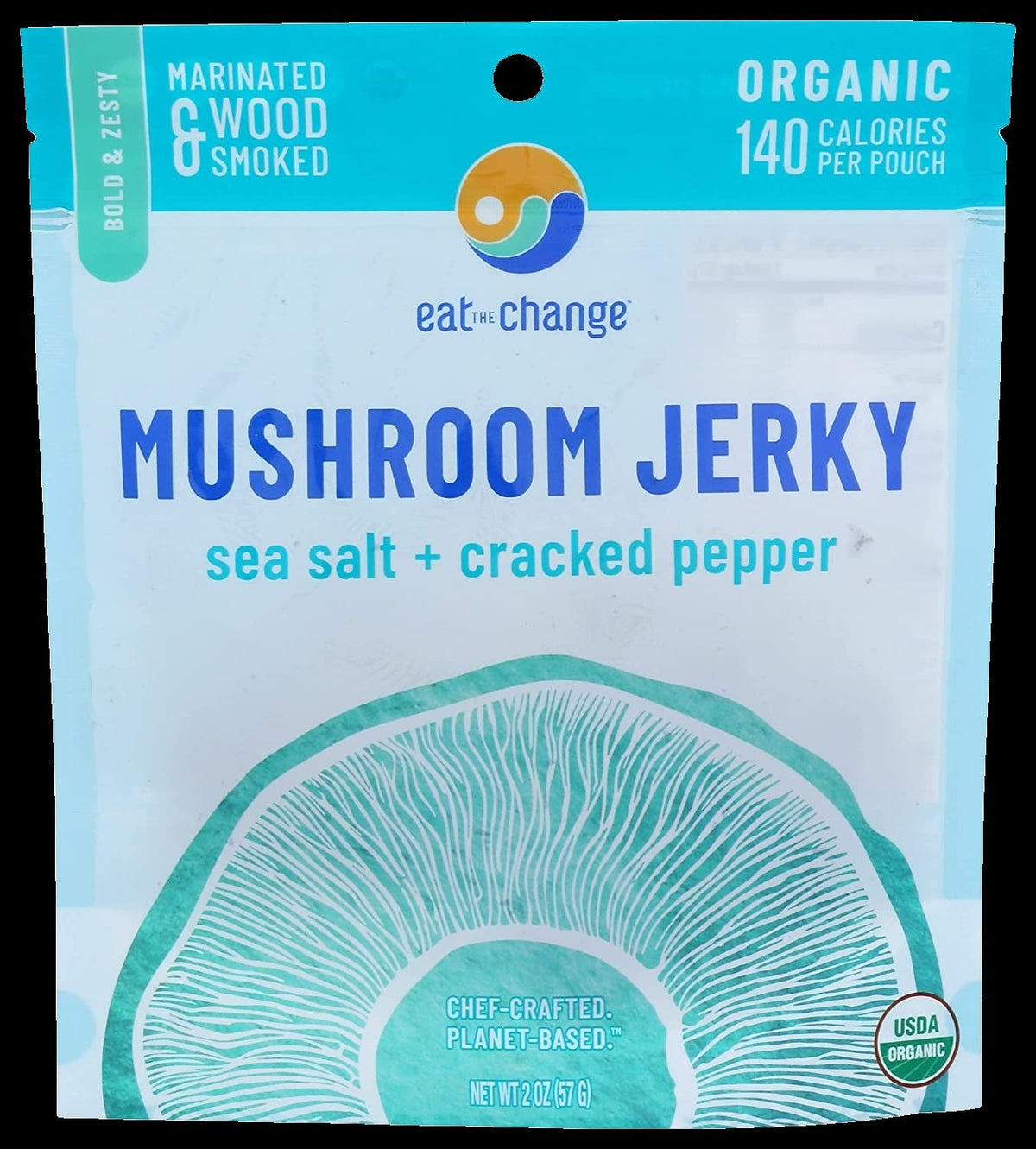 Sea Salt & Cracked Pepper Mushroom Jerky