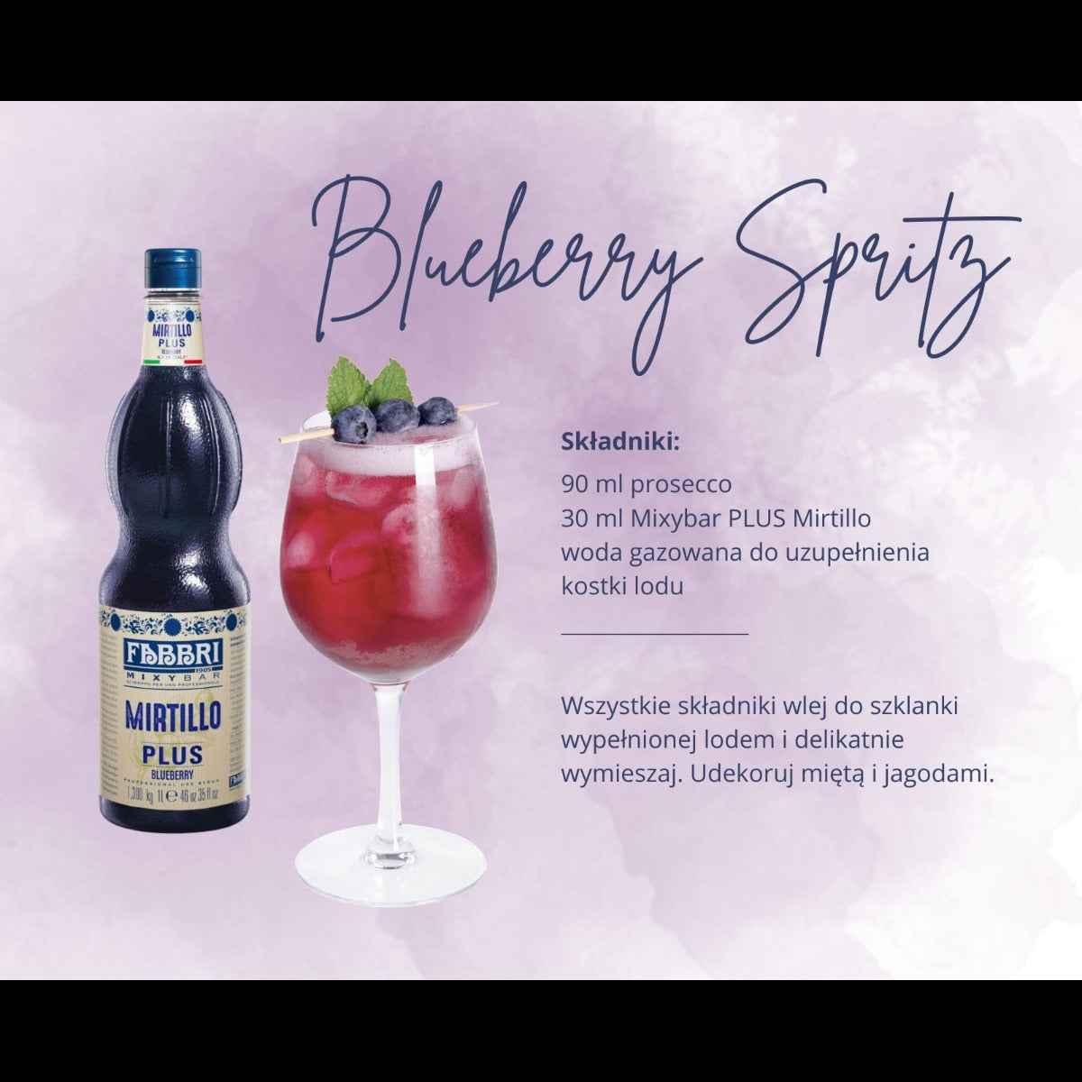 Mirtillo Plus Blueberry Syrup
