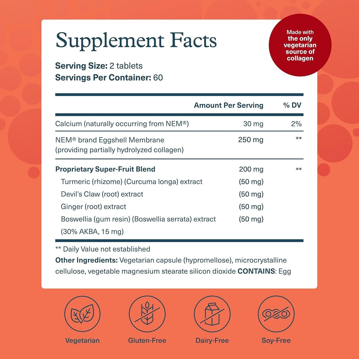 Vegetarian Joint Collagen