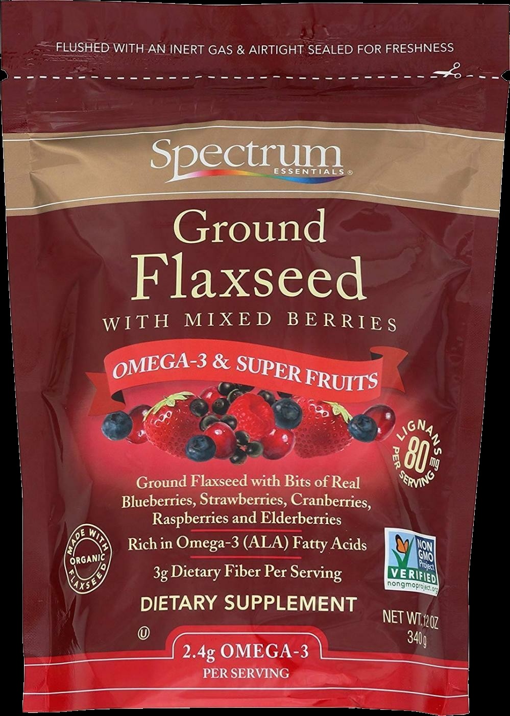 Mixed Berries with Ground Flaxseed
