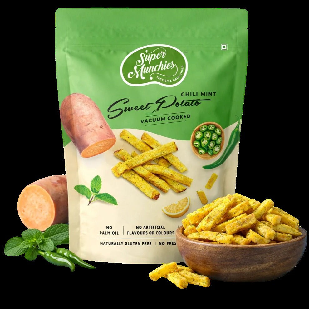 Chili Mint Flavored Sweet Potato Chips