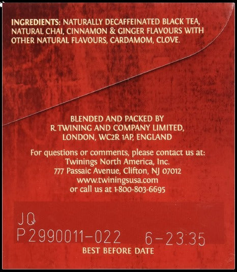 Chai Tea Decaffeinated