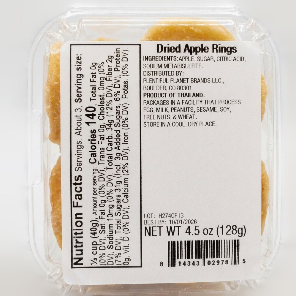 Dried Apple Rings Tub