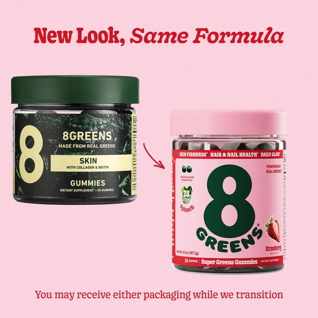Skin Gummies With Collagen & Biotin Dietary Supplement - Strawberry