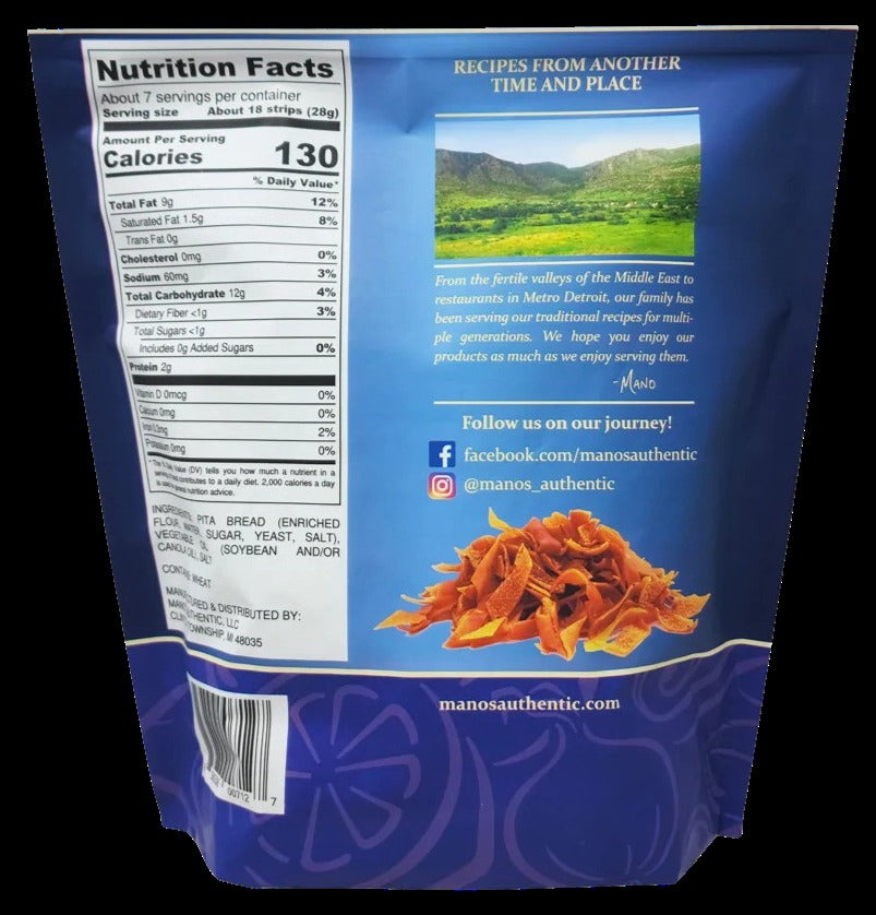 Pita Strips Lightly Salted