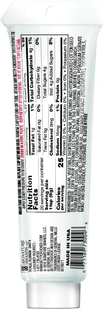 White Decorating Icing Tube