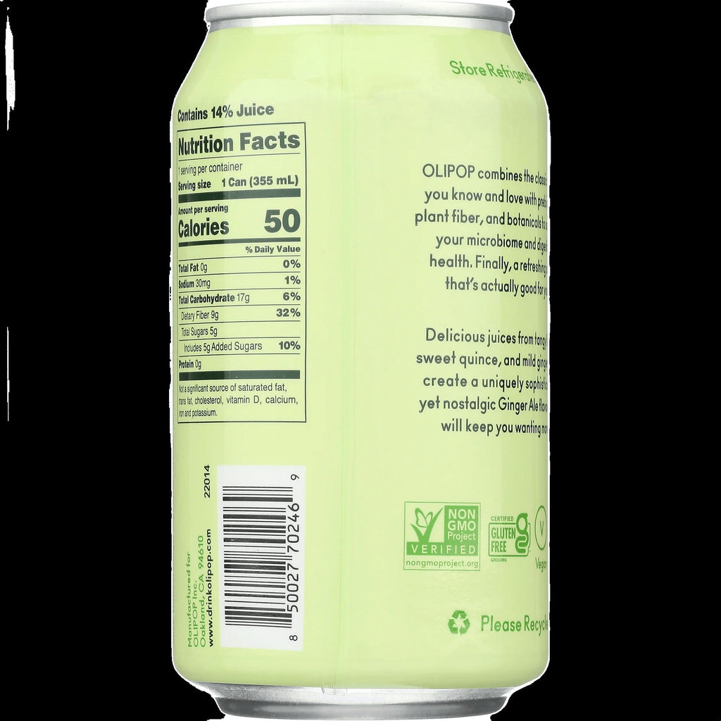 Ginger Ale Prebiotic Soda (12 Pack)