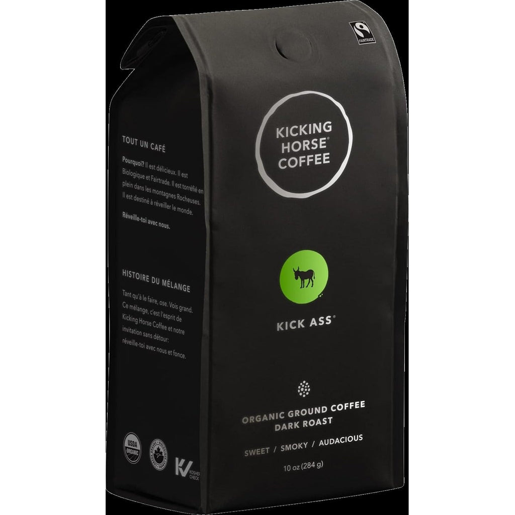 Kick Ass Organic Dark Roast Ground Coffee