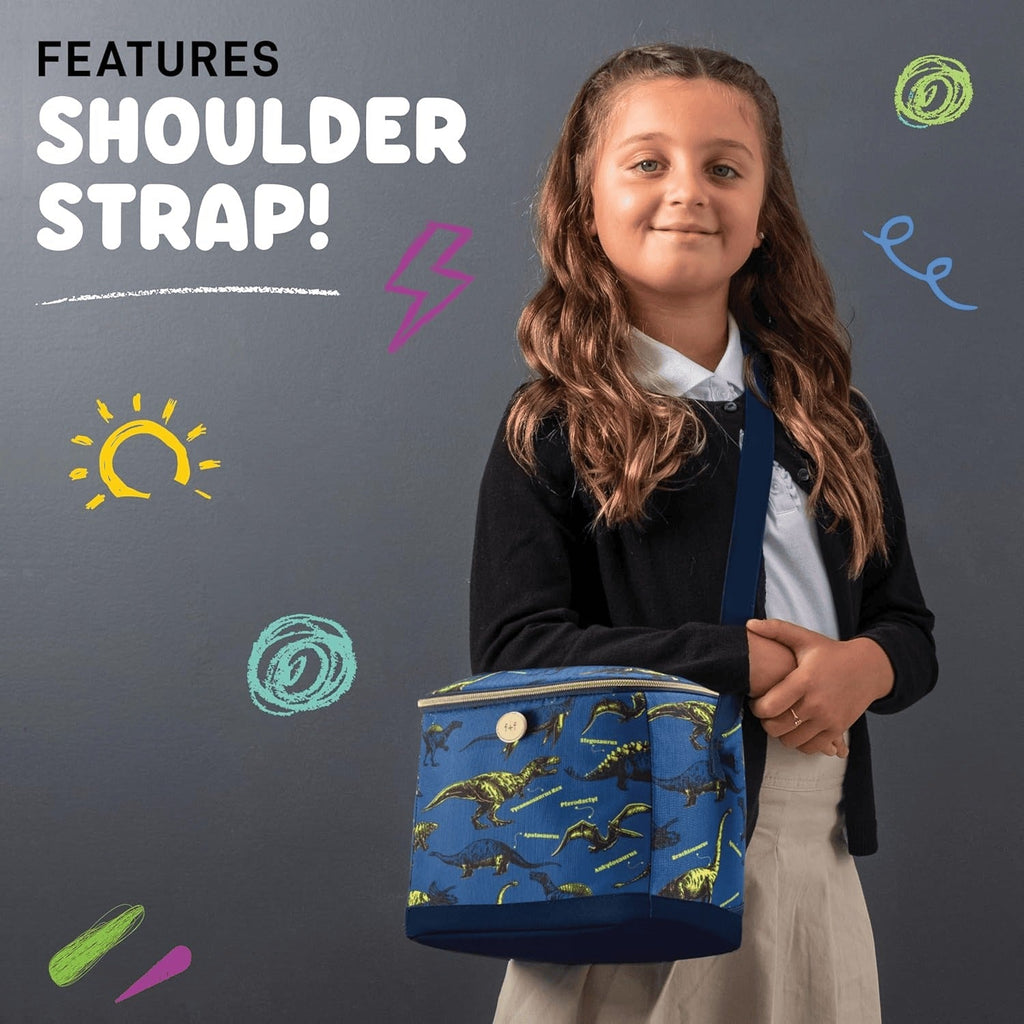 Cypress Repreve Bag - Navy Dinosaur
