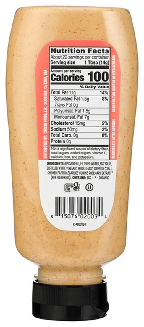 Chipotle Avocado Oil Mayo Squeeze