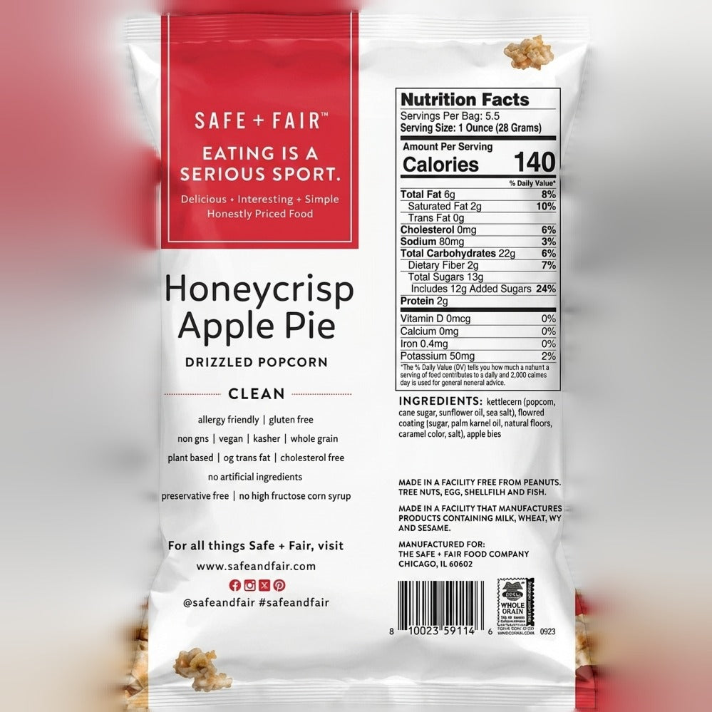 Honeycrisp Apple Pie Drizzled Popcorn