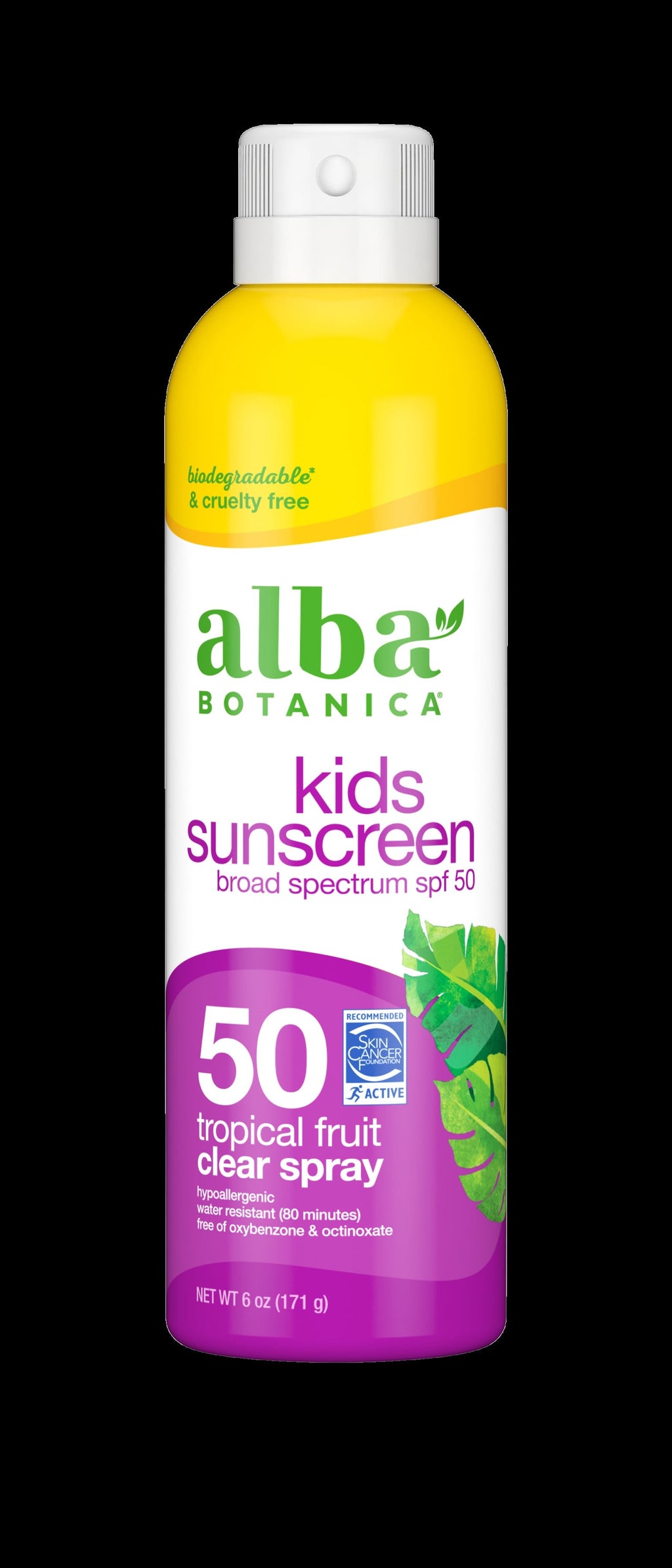Kids Tropical Fruit Clear Spray Sunscreen Spf 50