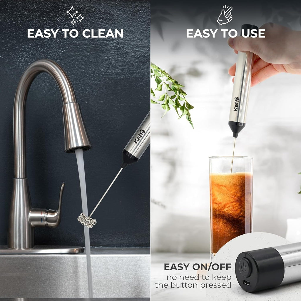 Rechargeable Milk Frother With Stand