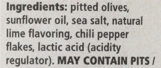 Chili Lime Pitted Frescatrano Olives