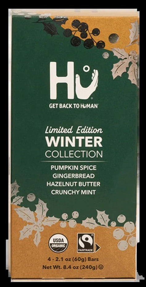 Variety Pack - Pumpkin, Gingerbread, Hazelnut, Mint Chocolate Bars (4 Pack)