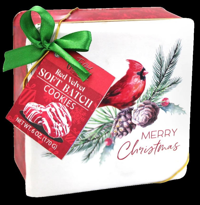 Red Velvet Soft Batch Square Tin