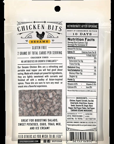 Sesame Bbq Chicken Bits