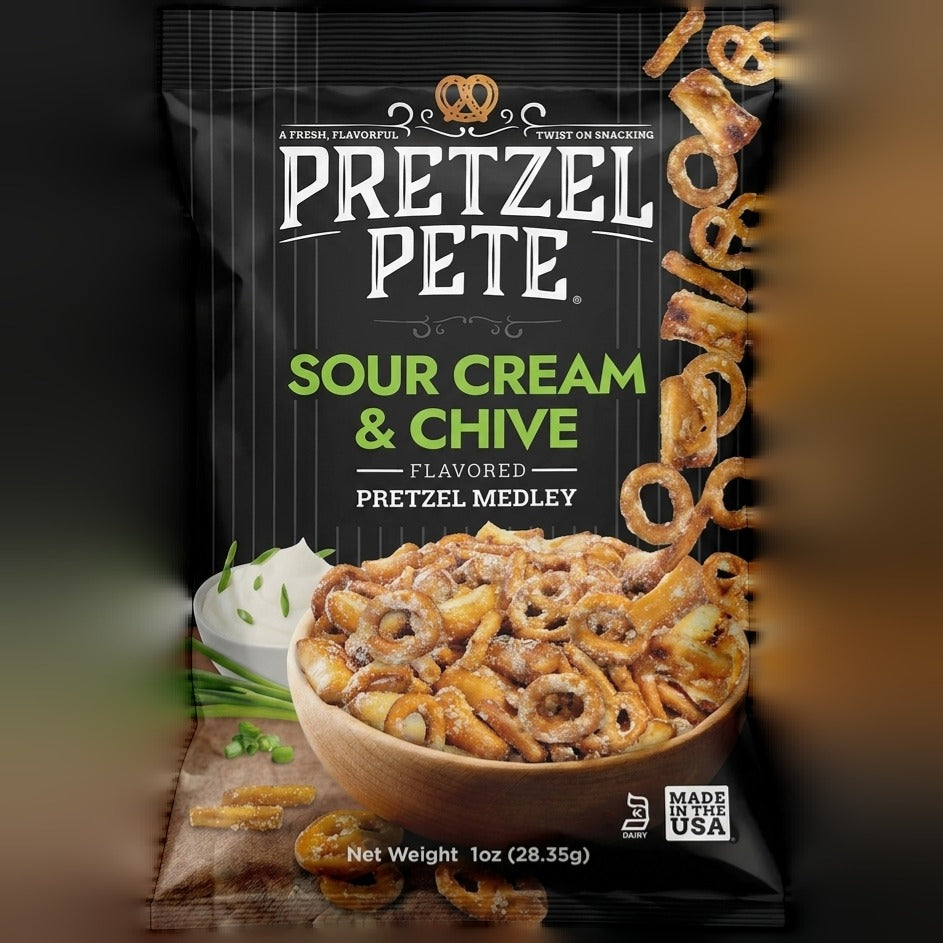 Sour Cream & Chive Pretzel Medley (24 Pack)