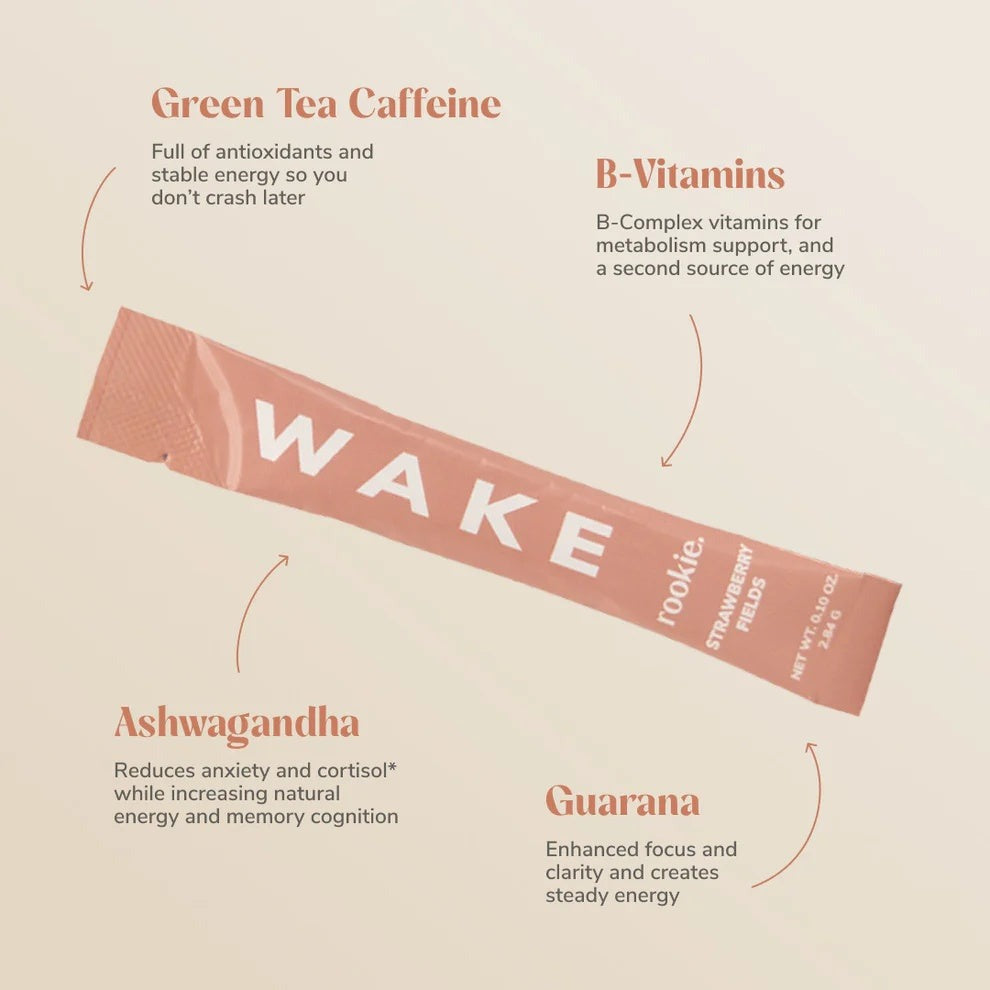 Wake - Strawberry Drink Mix (15 CT)