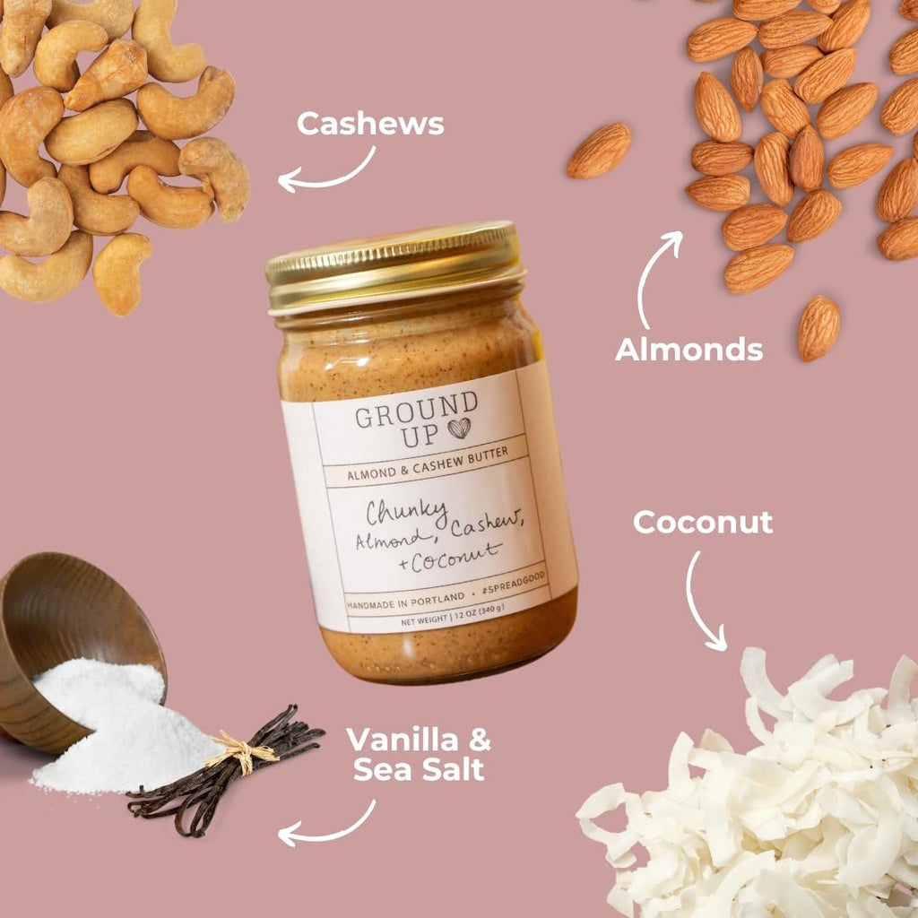 Chunky Almond Cashew & Coconut Nut Butter