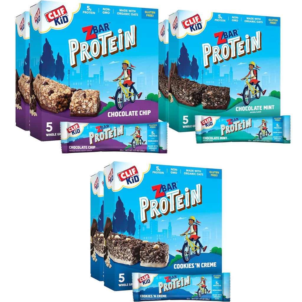Zbar - Chocolate Chip , Chocolate Mint, Cookies 'N Creme (30 CT, 6 Boxes)