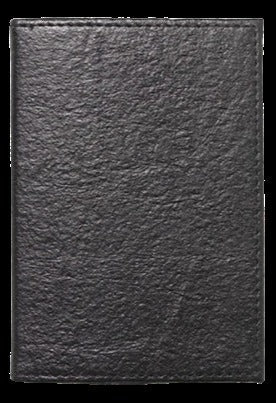 Plant Leather Notebook Med Blk Lined