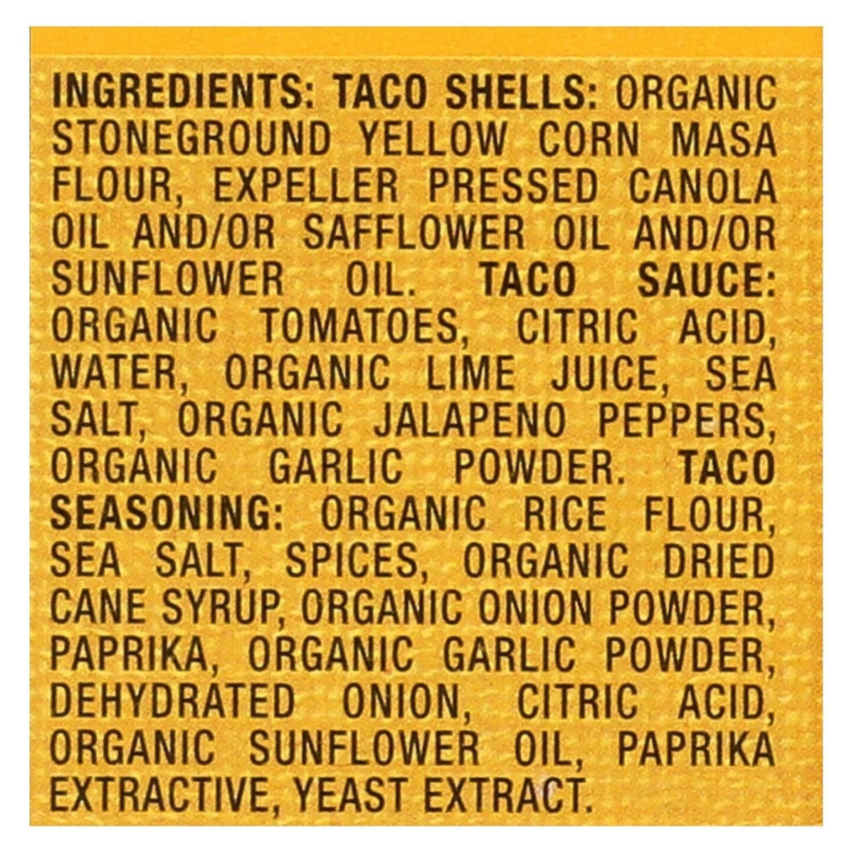 Yellow Corn Taco Dinner Kit