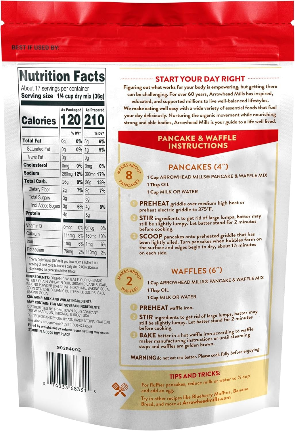 Organic Buttermilk Pancake Mix