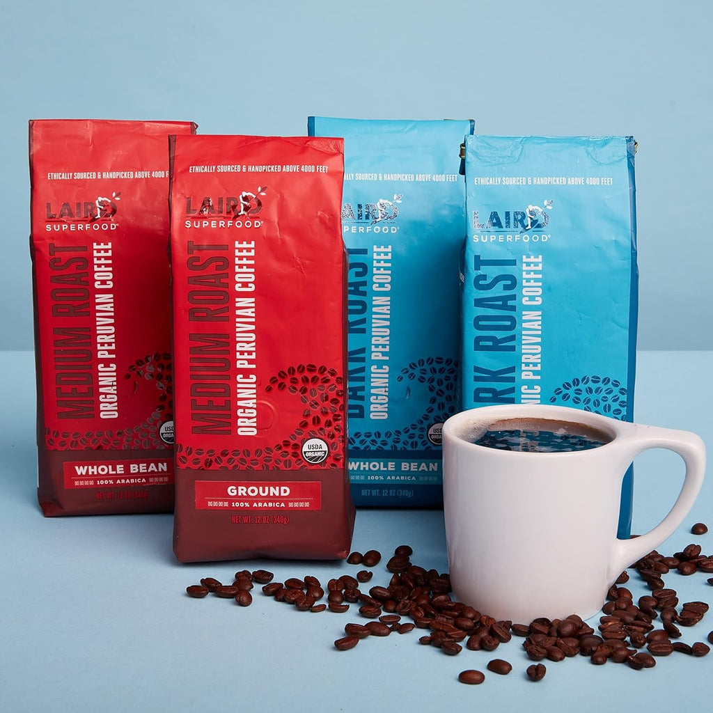 Organic Peruvian Medium Roast Whole Bean Coffee