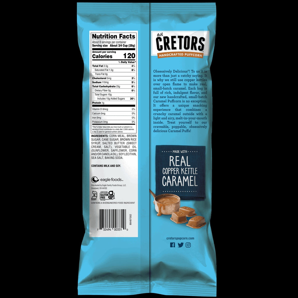 Caramel Flavored Corn Puffs