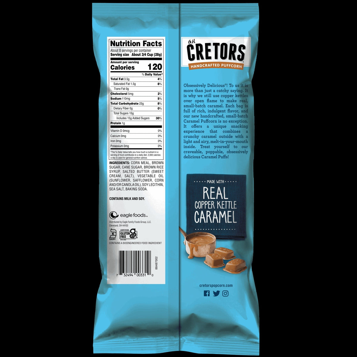 Caramel Flavored Corn Puffs